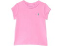 (取寄) ラルフローレン キッズ ガールズ コットン ジャージ ティー (リトル キッド/ビッグ キッド) Polo Ralph Lauren Kids girls Cotton Jersey Tee (Little Kid/Big Kid) Laguna Pink W/ Plato Green(4)