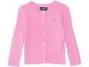 (取寄) ラルフローレン キッズ ガールズ (リトル キッド/トドラー) Polo Ralph Lauren Kids girls Cotton-Mini Cable-Tops-Sweater (Little Kid/Toddler) Laguna Pink/Tiller Green