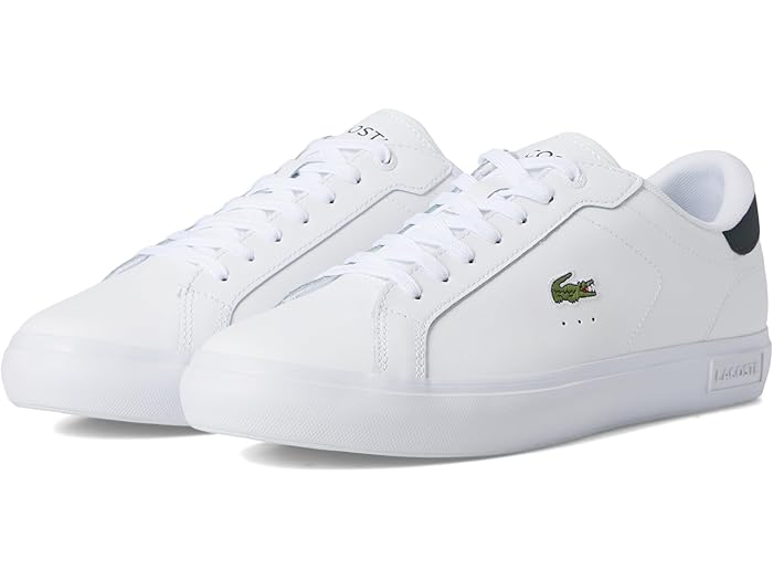(取寄) ラコステ メンズ パワーコート スニーカー Lacoste men Powercourt Sneakers White/Dark Green