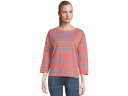 (取寄) エルエルビーン レディース ヘリテージ マリナー ボートネック 3/4 スリーブ ストライプ L.L.Bean women Heritage Mariner Boatneck 3/4 Sleeve Stripe Mineral Red/Flag Blue