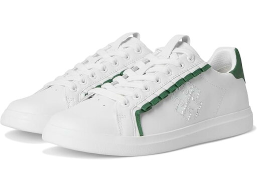 (取寄) トリーバーチ レディース ダブル ラッフル コート Tory Burch women Double T-Howell Ruffle Court Titanium White/Arugula (取寄) トリーバーチ レディース ダブル ラッフル コート Tory Burch women Double T-Howell Ruffle Court Titanium White/Arugula