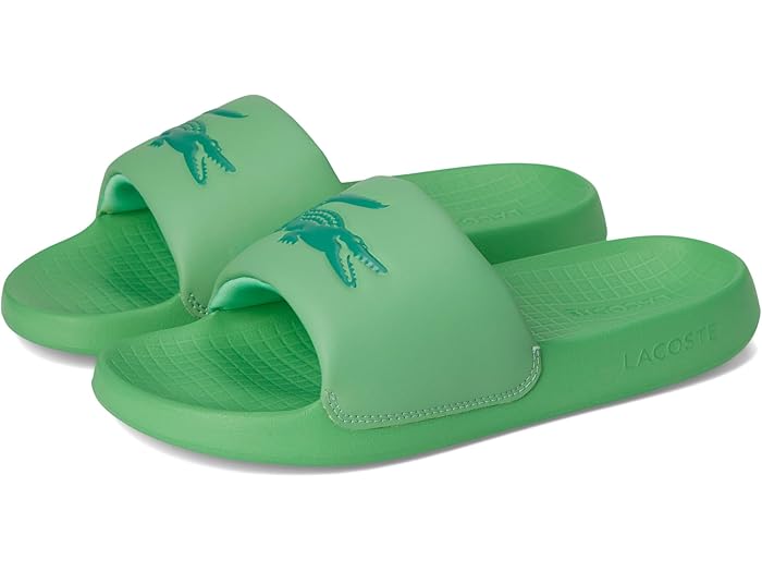 () 饳   饤 1.0 Lacoste men Serve Slide 1.0 Green/Dark Gree...