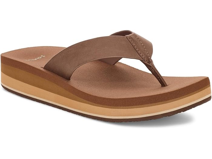 () ̡ ǥ ϥ Sanuk women Highland Brown