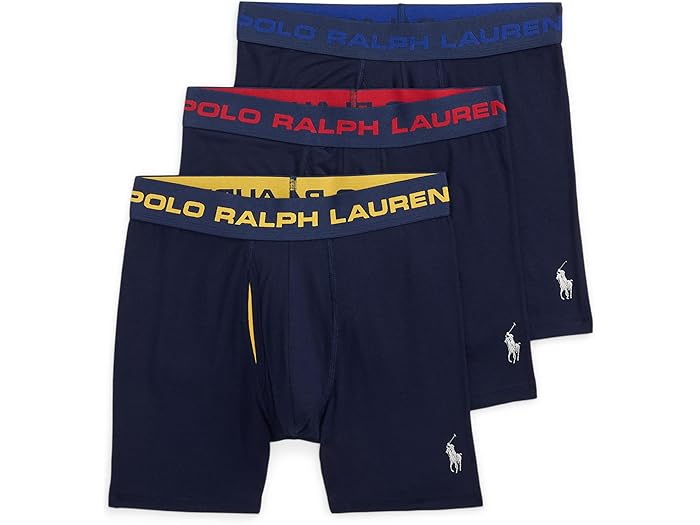 楽天スウィートラグ（取寄） ラルフローレン メンズ パーフェクト ポーチ ボクサー ブリーフ 3-パック Polo Ralph Lauren men Perfect Pouch Boxer Brief 3-Pack Cruise Navy