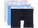 (取寄) トミーヒルフィガー メンズ コットン クラシックス 3-パック ボクサー ブリーフ Tommy Hilfiger men Cotton Classics 3-Pack Boxer Brief Blue Wave