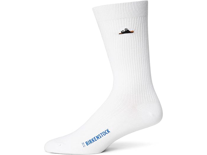 (取寄) ビルケンシュトック コットン リブド ソックス Birkenstock Cotton Ribbed Socks White