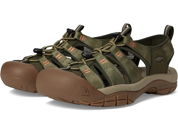 (���) ������ ��� �˥塼�ݡ��� �������ġ� KEEN men Newport H2 Winter Moss/Chevron