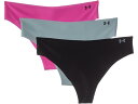 (取寄) アンダーアーマー レディース シームレス トング - 3 PK ソリッド Under Armour women Seamless Thong - 3 ...