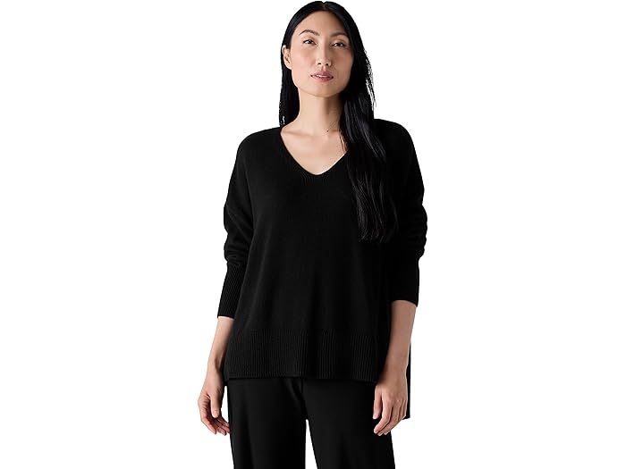 (取寄) アイリーン フィッシャー レディース V-ネック セーター Eileen Fisher women V-Neck Sweater Black