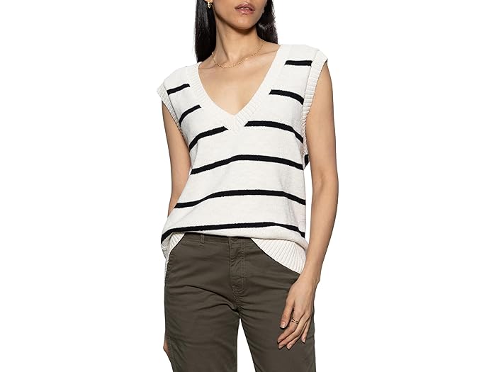 (取寄) サンクチュアリ レディース Bf セーター ベスト Sanctuary women Bf Sweater Vest Chalk/Black