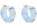 (取寄) ケイトスペード レディース ヘリテージ ブルーム スモール フープス Kate Spade New York women Heritage Bloom Small Hoops Icy Blue(4)