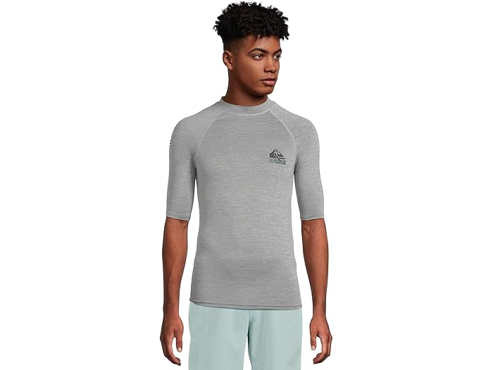 (取寄) クイックシルバー メンズ HI UPF50 ショーツ スリーブ サーフ ティー Quiksilver men HI UPF50 Shorts Sleeve Surf Tee Smoked Grey Heather
