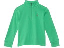 (取寄) ラルフローレン キッズ ボーイズ コットン インターロック クォーター-ジップ プルオーバー (トドラー/リトル キッド) Polo Ralph Lauren Kids boys Cotton Interlock Quarter-Zip Pullover (Toddler/Little Kid) Plato Green
