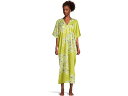(取寄) ナトリ レディース カフタン Natori women Sumi-E Caftan Chartreuse