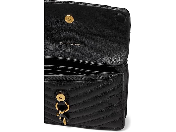 (取寄) レベッカミンコフ レディース エディ ミニ エックスボディ オン ア チェイン Rebecca Minkoff women Edie Mini Xbody On A Chain Black