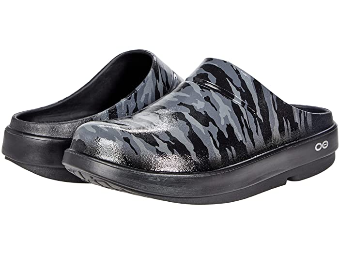 (取寄) ウーフォス レディース リミテッド OOFOS women OOCloog Limited Black/Grey Camo