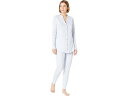 (取寄) ハンロ レディース ピュア エッセンス ロング スリーブ Hanro women Pure Essence Long Sleeve Blue Glow