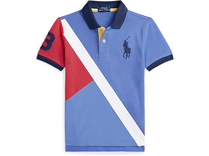 (取寄) ラルフローレン キッズ ボーイズ ビッグ ポニー コットン メッシュ ポロ シャツ (トドラー/リトル キッド) Polo Ralph Lauren Kids boys Big Pony Cotton Mesh Polo Shirt (Toddler/Little Kid) Scottsdale Blue Multi/C7996(4)