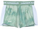 (取寄) アンダーアーマー キッズ ガールズ テック プレイ アップ プリント ショーツ (ビッグ キッド) Under Armour Kids girls Tech Play Up Print Shorts (Big Kid) Silica Green/Hydro Green/White