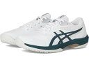 (取寄) アシックス メンズ ゲーム FF テニス シューズ ASICS men Game FF Tennis Shoes White/Saxon Green