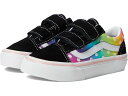 (取寄) バンズ キッズ キッズ オールド スクール V (リトル キッド) Vans Kids kids Old Skool V (Little Kid) Glow Rainbow Black/Multi