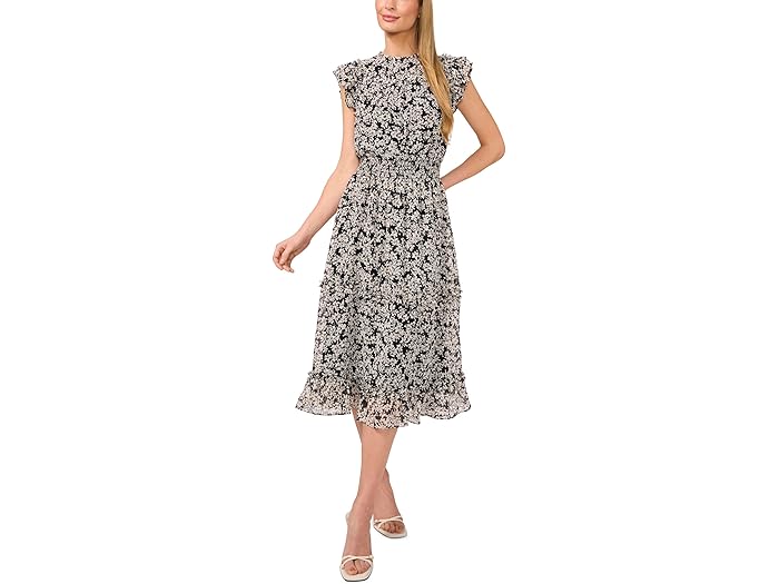 ()  ǥ եå ꡼ å  ߥǥ ɥ쥹 CeCe women Flutter Sleeve...