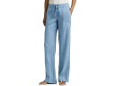 (取寄) ローレン ラルフローレン レディース リネン ワイド-レッグ パンツ Lauren Ralph Lauren women Linen Wide-Leg Pants Pale Azure(4)