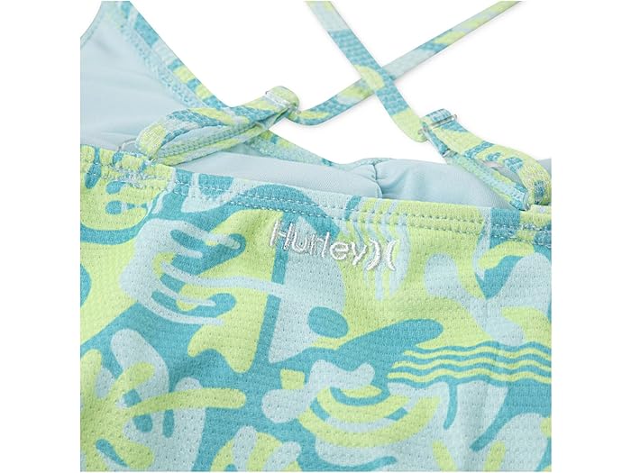 (取寄) ハーレー キッズ ガールズ カットアウト ワン ピース スイムスーツ (ビッグ キッド) Hurley Kids girls Cutout One Piece Swimsuit (Big Kid) Turquoise Waves
