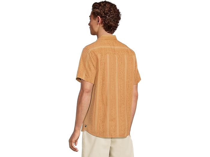 (取寄) トードアンドコー メンズ フレッチ ショート スリーブ シャツ Toad&Co men Fletch Short Sleeve Shirt Tabac Vertical Print