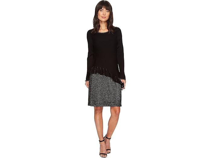 (取寄) ニックゾー レディース ラッフルド アップ ドレス NIC+ZOE women Ruffled Up Dress Black Onyx
