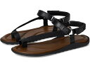 (取寄) ヴィンス レディース サマー ストラップ サンダル Vince women Summer Strappy Sandals Black Leather/Fabric