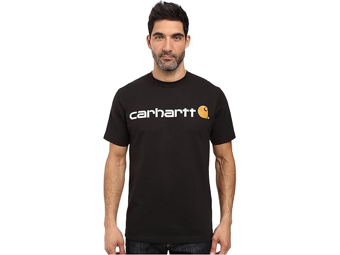 (取寄) カーハート メンズ シグニチャー ロゴ S/S Tシャツ Carhartt men Signature Logo S/S T-Shirt Black