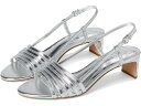 (取寄) ヴィンスカムート レディース レイトン ストラップ キトン ヒール サンダル Vince Camuto women Layton Strappy Kitten Heel Sandals Lux Silver