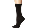(取寄) ダーンタフバーモント レディース ソリッド ベーシック クルー ライト Darn Tough Vermont women Solid Basic Crew Light Black(4)