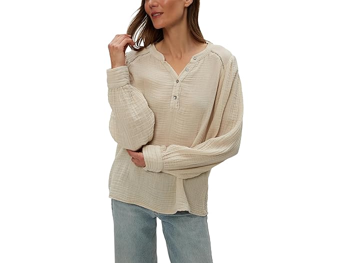 (取寄) マイケル スターズ レディース ケイシー ペザント トップ Michael Stars women Kacey Peasant T..