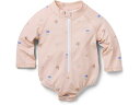 (取寄) ジャニー アンド ジャック ガールズ フローラル ジップ アップ スイムスーツ (インファント) Janie and Jack girls Floral Zip Up Swimsuit (Infant) Red(4)