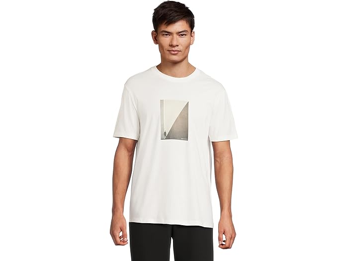 (取寄) アルマーニエクスチェンジ メンズ コットン グラフィック ティー Armani Exchange men Cotton Graphic Tee Off White