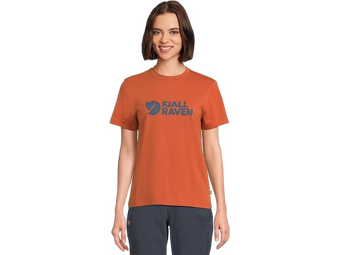 (取寄) フェールラーベン レディース ロゴ ティー Fjllrven women Fjallraven Logo Tee Terracotta Brown