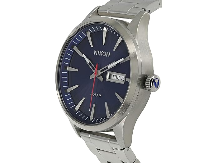 (取寄) ニクソン メンズ セントリー ソーラー ステインレス スティール Nixon men Sentry Solar Stainless Steel Navy Sunray/Silver