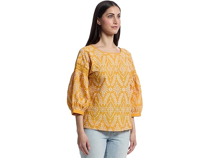 (取寄) モッドオードック レディース 3/4 スリーブ イージー ボーホー トップ Mod-o-doc women 3/4 Sleeve Easy Boho Top Golden Sun