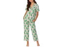 (取寄) ベッドヘッドパジャマズ レディース ショート スリーブ コットン ニット クロップド パジャマ セット Bedhead PJs women Short...