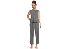 (取寄) ベアフットドリームス レディース ジャージ パイプド セット Barefoot Dreams women Jersey Piped Set Dark ...