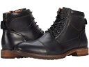 (取寄) フローシャイム メンズ ロッジ キャップ トゥ レースアップ ブート Florsheim men Lodge Cap Toe Lace-Up Boot Black Crazy Horse