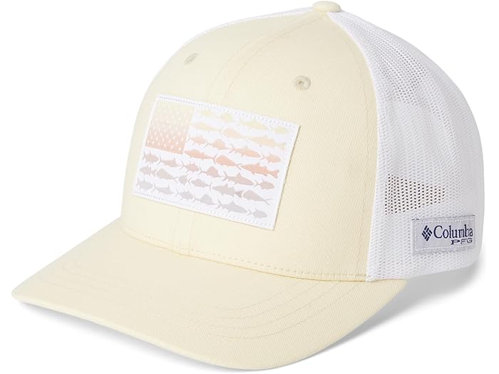 (取寄) コロンビア レディース パフォーマンス フィッシング ギア フィッシュ フロッグ スナップ バック Columbia women Pfg Fish Flag Snap Back Lemon Wash/Fish Fade Flag(4)