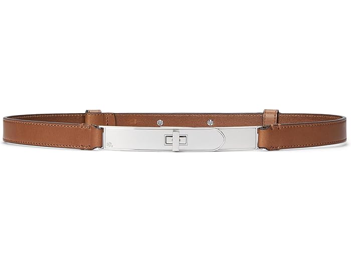 (取寄) ローレン ラルフローレン レディース ターン-ロック レザー ベルト Lauren Ralph Lauren women Turn-Lock Leather Belt Cuoio