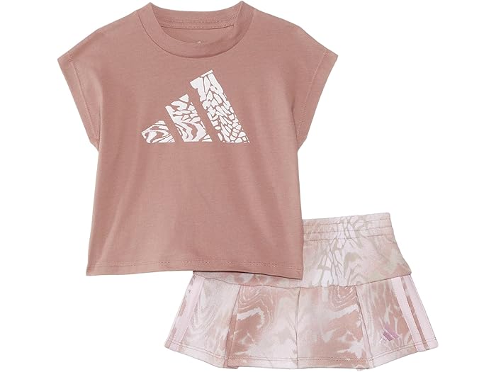 (取寄) アディダス キッズ ガールズ スリーブレス ボックス トップ アンド AOP フレンチ テリー スコート セット(インファント) adidas Kid...