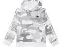 (取寄) アディダス キッズ ボーイズ AOP フランス カモ フーデット プルオーバー (ビッグ キッズ) adidas Kids boys Aop France Camo Hooded Pullover (Big Kids) White