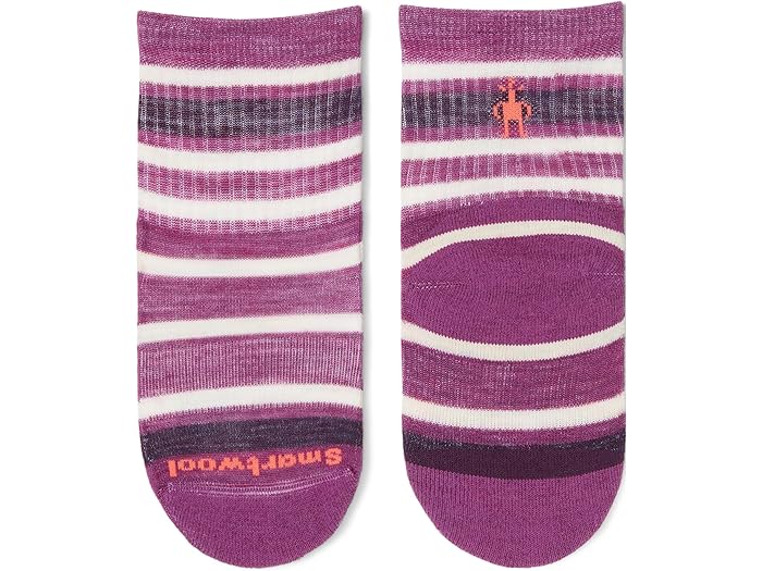 (取寄) スマートウール キッズ キッズ ハイク ライト クッション ストライプド クルー ソックス (トドラー/リトル キッド/ビッグ キッド) Smartwool Kids kids Hike Light Cushion Striped Crew Socks (Toddler/Little Kid/Big Kid) Meadow Mauve