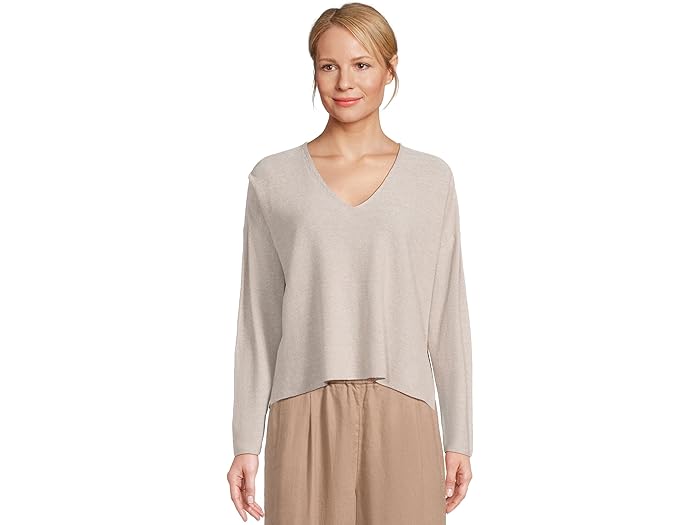 (取寄) アイリーン フィッシャー レディース V-ネック セーター Eileen Fisher women V-Neck Sweater Undyed Natural