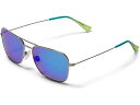 (取寄) マウイ ジム メンズ Maui Jim men Naauao Shiny Silver w/Blue & Green(4)